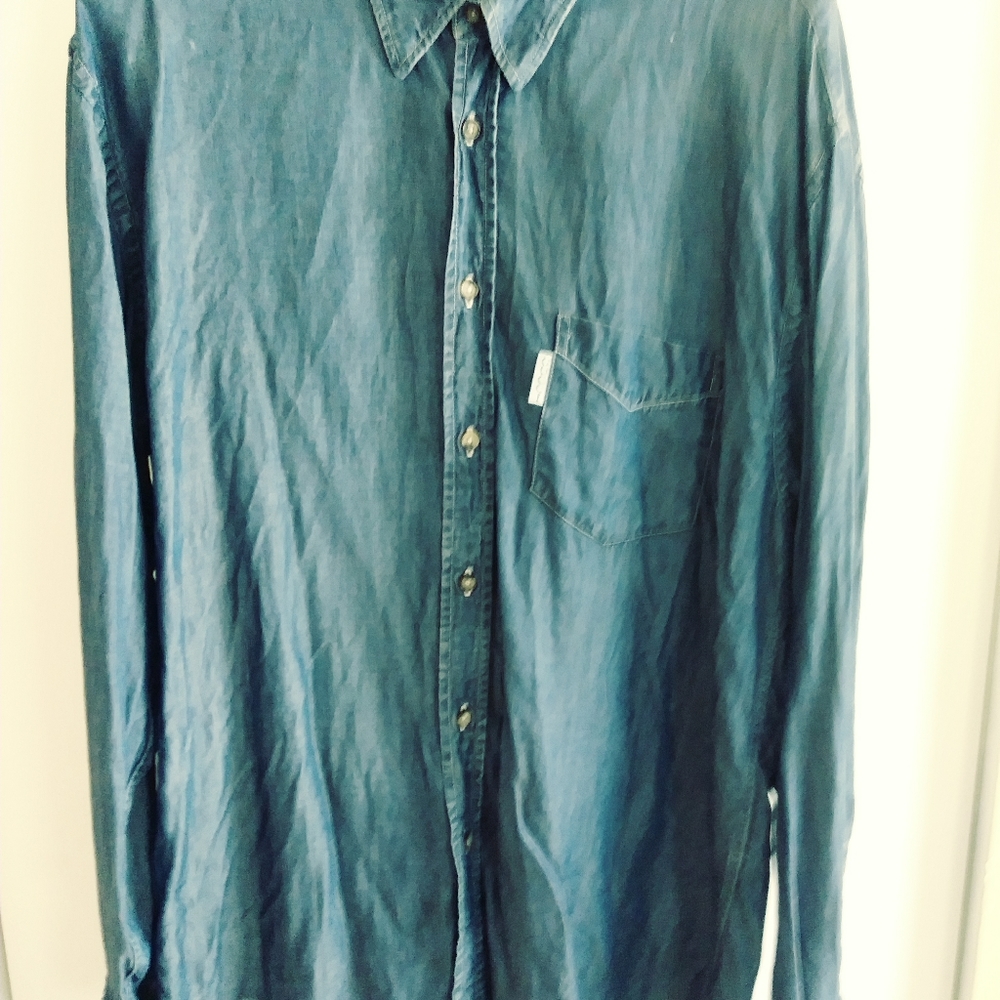 GUCCI 🌴 Large Men Designer Jean Shirt🌴 - Picture 5 of 7